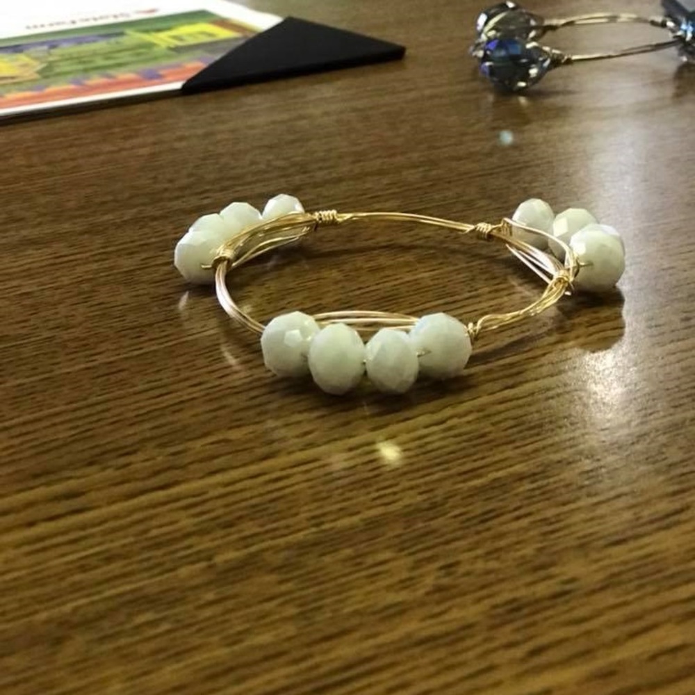 bourbon & boweties inspired wire wrapped bracelet